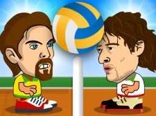 2 jucători de volei în cap