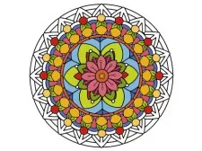 Cartea de colorat Mandala