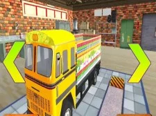 Transportul de camioane cu camioane indiene reale